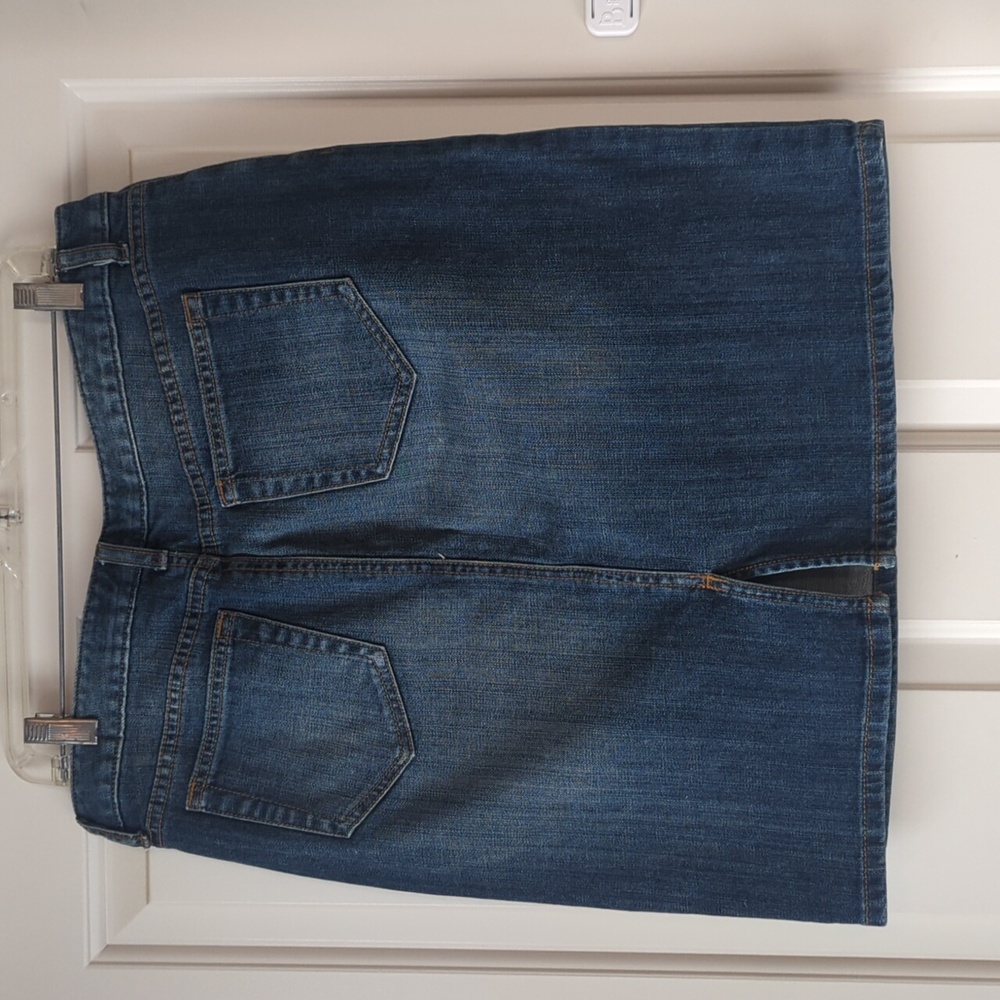 Lands' End Petite Jean Skirt - Picture 5 of 6